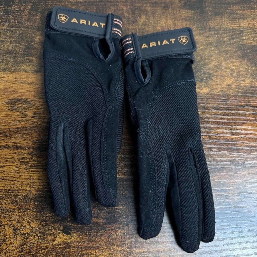 ARIAT Tek Grip Equestrian Riding Gloves- Size 6 Ranch Farm Cowgirl Rodeo Western